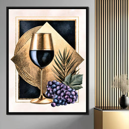 Gilded Vintage Toast At Sunset - NicheCanvas