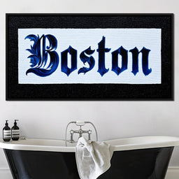Majestic Boston Lettering - NicheCanvas