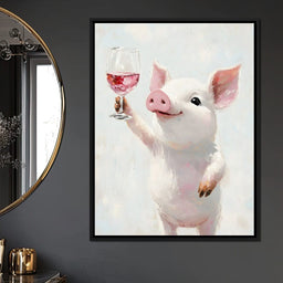 Porcine Toast of Joy - NicheCanvas