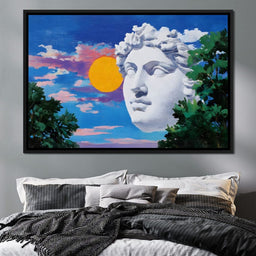 Sunlit Marble Reverie - NicheCanvas