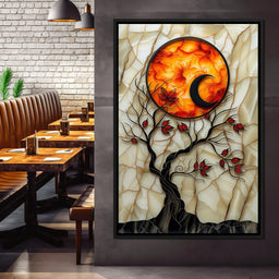 Solar Flare Through Leaves - NicheCanvas