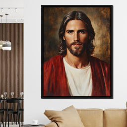 Divine Reflection of Grace Jesus Portrait - NicheCanvas