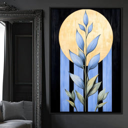 Golden Glow Leaf Reverie - NicheCanvas