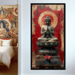 Meditative Lotus Harmony - NicheCanvas