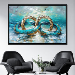 Eternal Bond of Golden Tides - NicheCanvas