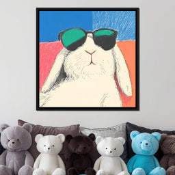 Chill Bunny in Shades - NicheCanvas
