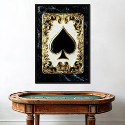 Opulent Ace of Spades Elegance - NicheCanvas