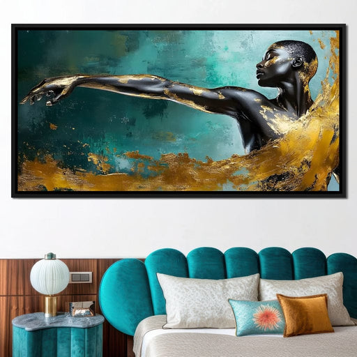 Golden Essence of Movement Canvas Print