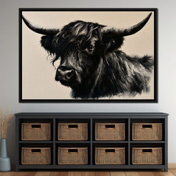 Solitary Guardian of the Highland Plains - NicheCanvas