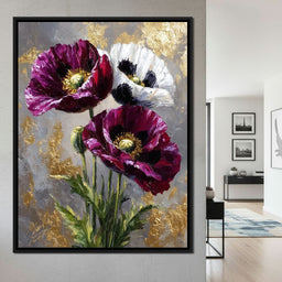 Golden Poppy Petal Sonata - NicheCanvas