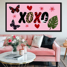 Pink Safari Love Butterfly Charm - NicheCanvas