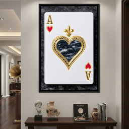 Gilded Heart Ace Royale - NicheCanvas
