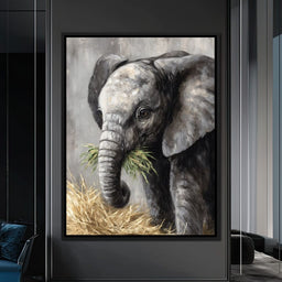 Gentle Giant Elephant Portrait - NicheCanvas