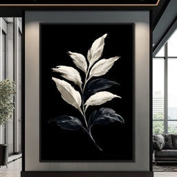 Silent Presence of Pale Leaves - NicheCanvas
