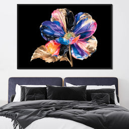 Gilded Petals Reveal Dark Radiance - NicheCanvas