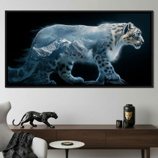 Snow Leopard Mountain Spirit Canvas Print