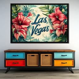 Hibiscus Oasis in Vegas - NicheCanvas