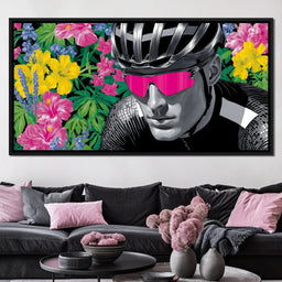 Floral Cyclist Momentum Ride - NicheCanvas