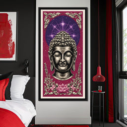 Celestial Lotus Buddha Calm - NicheCanvas