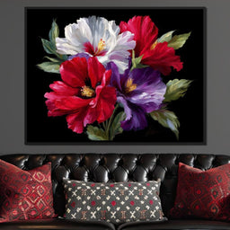 Velvet Peony Trio Bouquet - NicheCanvas