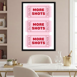 Triple Pink Ticket Cheers - NicheCanvas