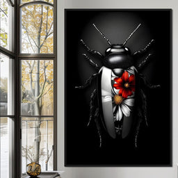 Petals and Velvet Wings - NicheCanvas