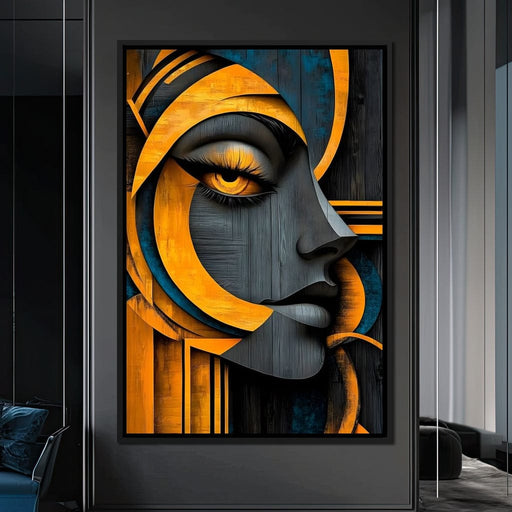 Golden Abstraction Odyssey Canvas Print