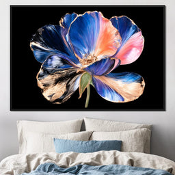 Gilded Petals Dancing Through Midnight - NicheCanvas
