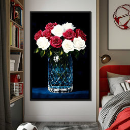 Velvet Petals Crystal Blooms - NicheCanvas