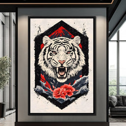 Siberian Tiger Roar - NicheCanvas