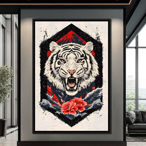 Siberian Tiger Roar Canvas Print