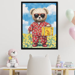 Sunlit Adventure with Teddy - NicheCanvas