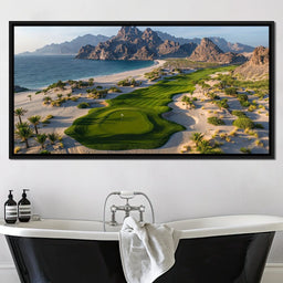 Serenity Greens by the Sea - NicheCanvas