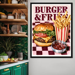 Midnight Snack At The Retro Diner - NicheCanvas