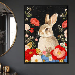 Meadow Dreams with Bunny - NicheCanvas