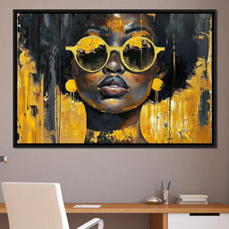 Golden Solitude Statement - Sakeem Gibbs - NicheCanvas