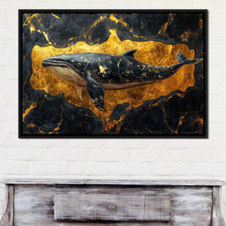 Majestic Ocean Gold Passage - NicheCanvas