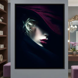 Noir Allure Under Silk Brim - NicheCanvas