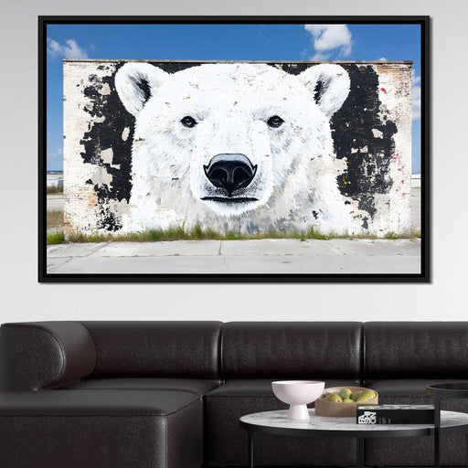 Street Art - Polar Bear Canvas Print