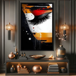 Luminous Strokes of Passion - NicheCanvas