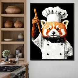 Red Panda Culinary Maestro - NicheCanvas