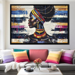 African Elegance in Ochre Gold - Sakeem Gibbs - NicheCanvas