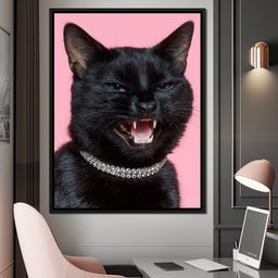 Fierce Feline Elegance Glam - NicheCanvas