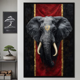 Golden Sigil Elephant King - NicheCanvas