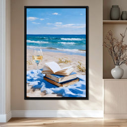 Seaside Pages and Golden Sip - NicheCanvas