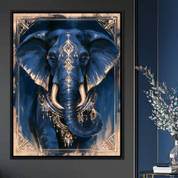 Gilded Wisdom of the Midnight Sage - NicheCanvas