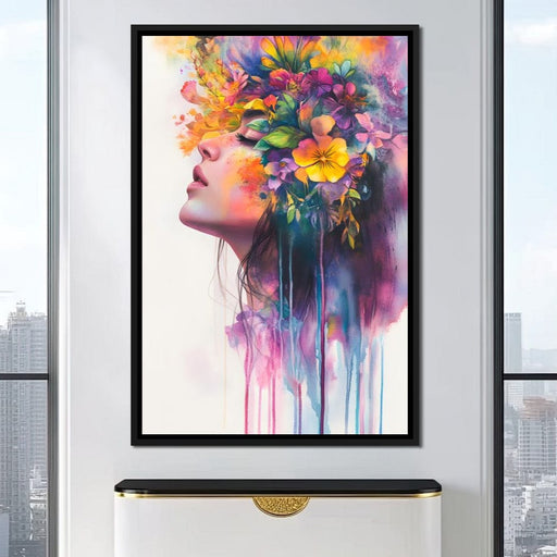 Floral Dreams Embrace Essence Canvas Print