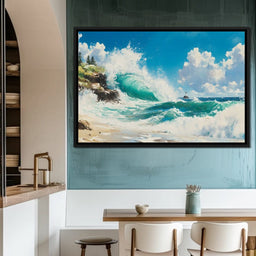 Ocean's Mighty Embrace - NicheCanvas