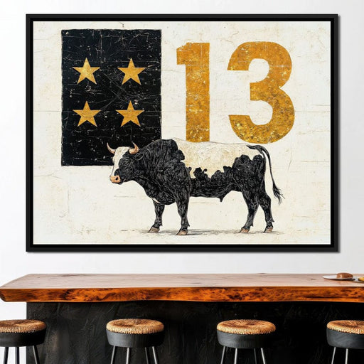 Starlit Cattle #13 Canvas Print