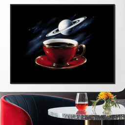 Planetary Coffee Dreamscape - NicheCanvas
